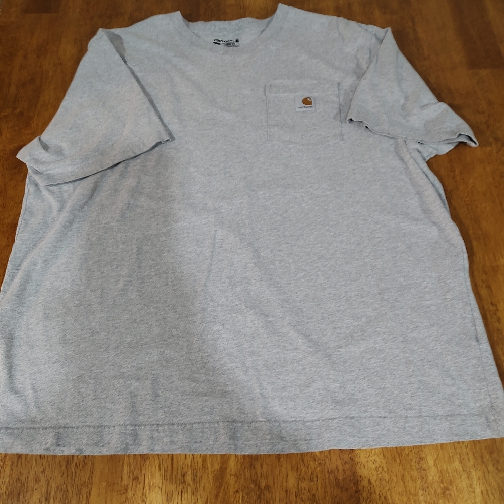 Carhartt short sleeve Gray ex large t-shirt loose fit 90% cotton 10% polyester